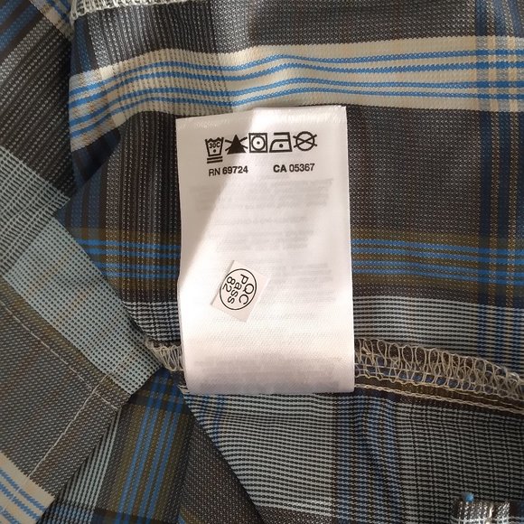 🆕Columbia Men's Kestrel Trail II Plaid Zipper S/S Shirt, Medium - Fossil, NWT - Picture 6 of 6